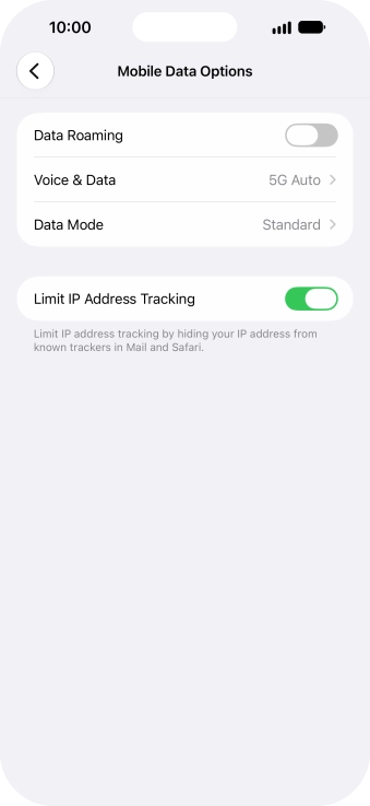 Press Data Mode. Press Data Mode.