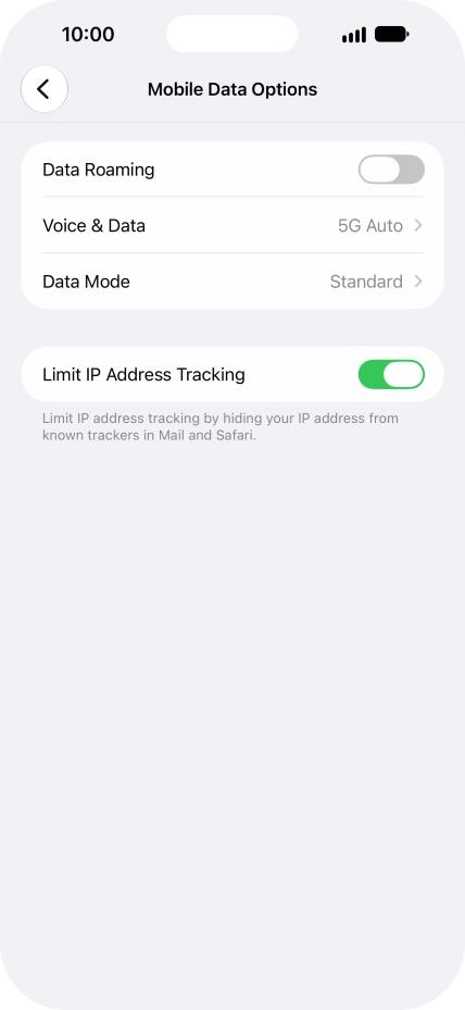 Press Data Mode. Press Data Mode.