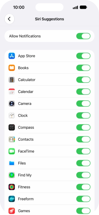 Press the indicator next to Press the indicator next to