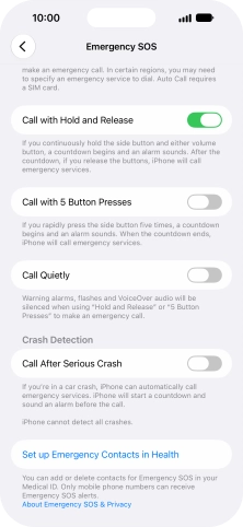 Press the indicator next to Press the indicator next to