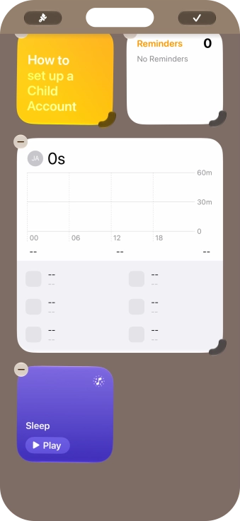 Press the confirm icon.