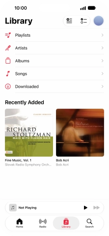 Press Playlists.