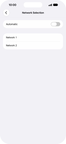 If you turn off the function, press the required network. If you turn off the function, press the required network.