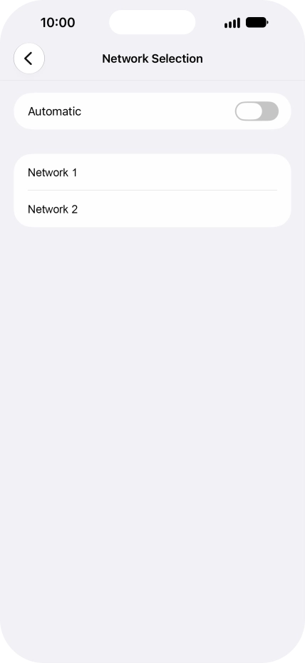If you turn off the function, press the required network. If you turn off the function, press the required network.