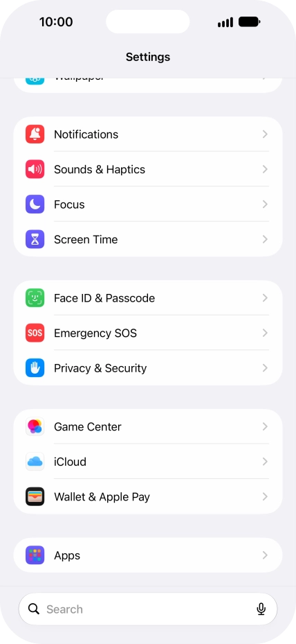 Press Face ID & Passcode. Press Face ID & Passcode.