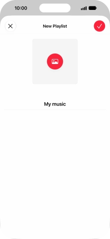 Press the confirm icon.