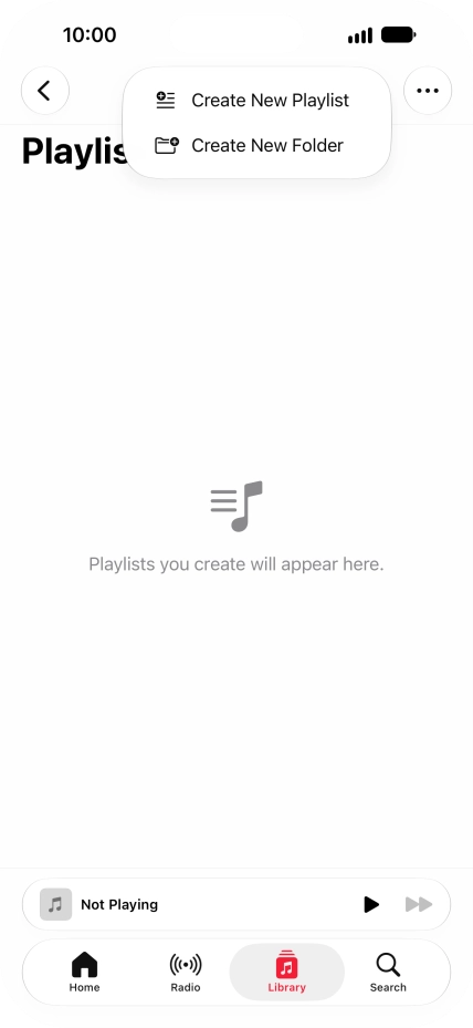 Press Create New Playlist.