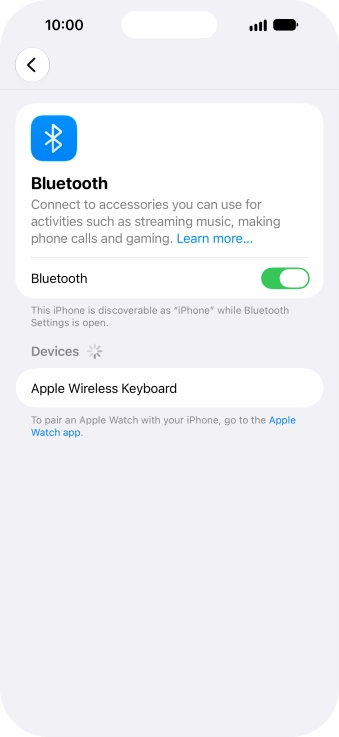 Press the required Bluetooth device and follow the instructions on the screen to pair the device with your phone. Press the required Bluetooth device and follow the instructions on the screen to pair the device with your phone.