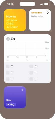 Press and hold the required widget until a pop-up menu is displayed.