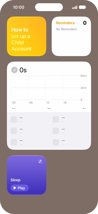 Press and hold the required widget until a pop-up menu is displayed.