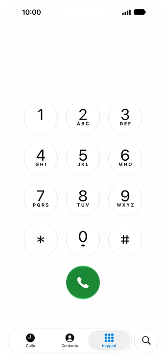 Key in ##002# and press the call icon. Key in ##002# and press the call icon.