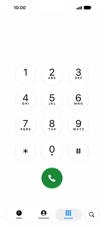 Key in ##002# and press the call icon. Key in ##002# and press the call icon.