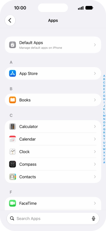 Press App Store.