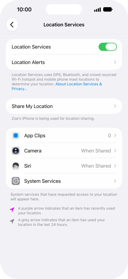 Press the required app. Press the required app.