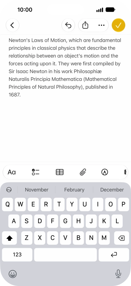 Press the Siri AI icon and follow the instructions on the screen to type or speak the required command.