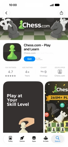 Press Get and follow the instructions on the screen to install the app.