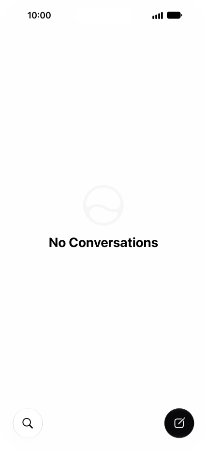 Press the new conversation icon.
