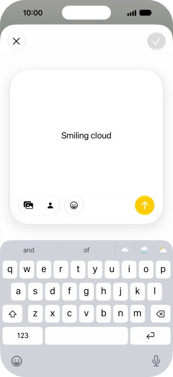 To use an existing media type as a template for your Genmoji, press the required media type and follow the instructions on the screen to select it.