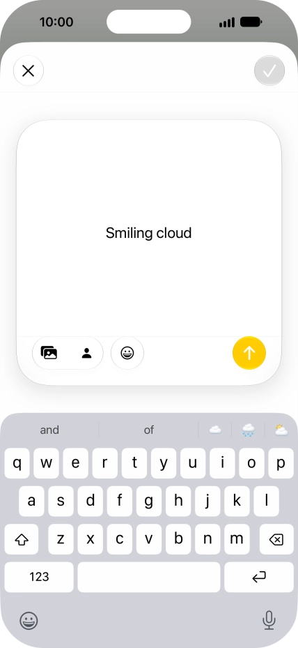 To use an existing media type as a template for your Genmoji, press the required media type and follow the instructions on the screen to select it.