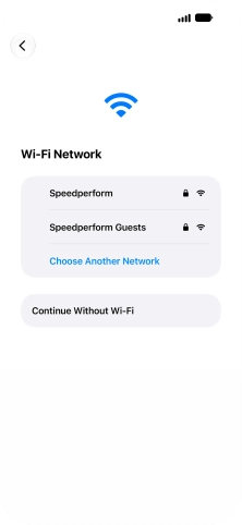 Press the required Wi-Fi network. Press the required Wi-Fi network.