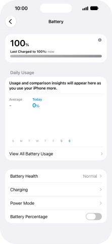 Press Power Mode.