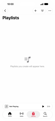 Press the new playlist icon.