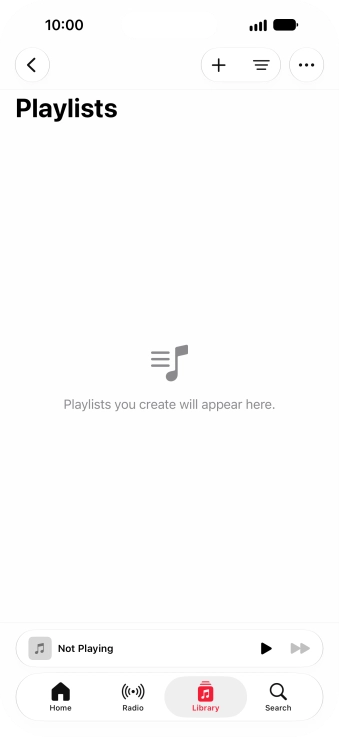 Press the new playlist icon.
