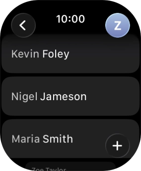 Press the required contact.