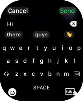 Press the input icon.