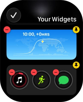 Press the confirm icon.