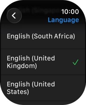 Press the required language.