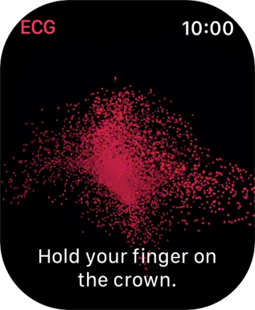 Place your index finger on the Digital Crown while the measurement is done.