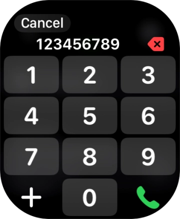 Key in the required number and press the call icon.