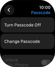 Press Turn Passcode Off and key in the current lock code.