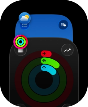 Press the Digital Crown twice in quick succession to open the list of the most recently used apps. Press the Digital Crown twice in quick succession to open the list of the most recently used apps.