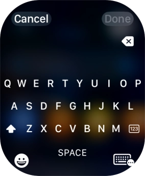 Press the input icon.