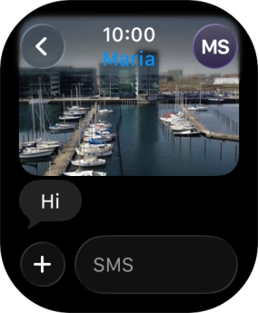 Press SMS.
