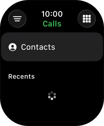 Press the keypad icon.