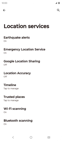 Press Location Accuracy.