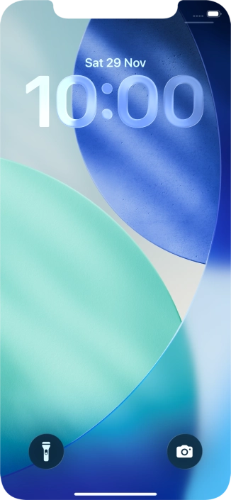 Slide your finger upwards starting from the bottom of the screen.