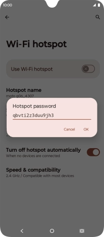 Key in the required password and press OK.