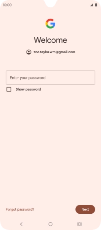 Press the field below 