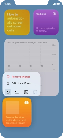 Press Remove Widget. Press Remove Widget.