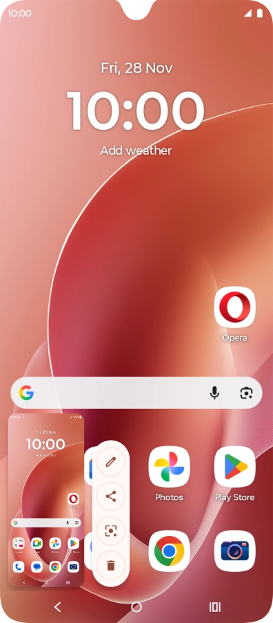 To edit your screenshot, press the screenshot and follow the instructions on the screen to make the required changes.