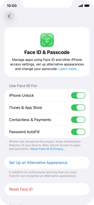 Press the indicators next to the required settings to turn them on or off. Press the indicators next to the required settings to turn them on or off.