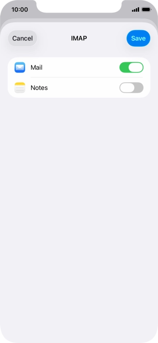 Press Save. Your email account has now been set up. To select more settings for incoming and outgoing server, proceed with the following steps.