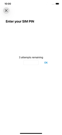 If your SIM is locked, key in your PIN and press OK.