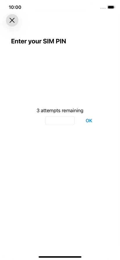 If your SIM is locked, key in your PIN and press OK.