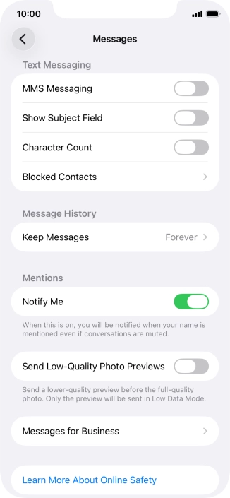 Press the indicator next to Press the indicator next to