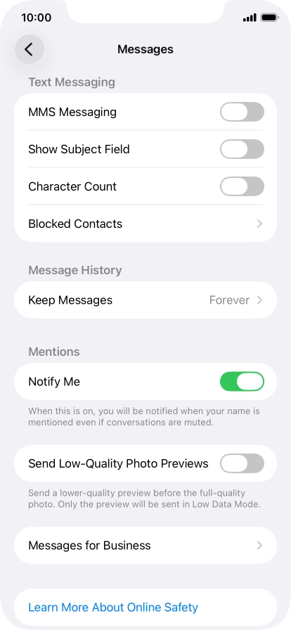 Press the indicator next to Press the indicator next to